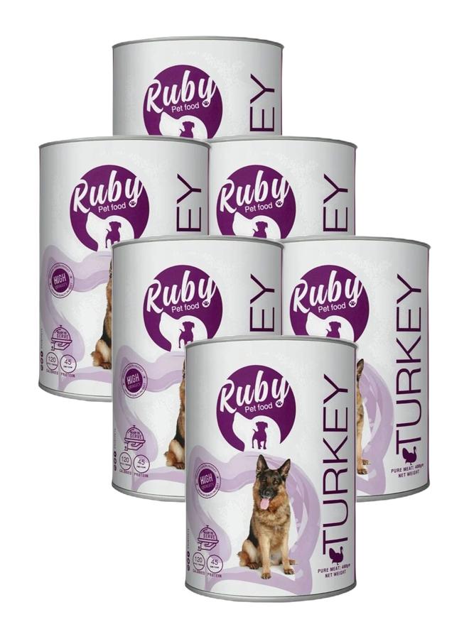 Ruby With Turkey Dog Wet Food 400g Bundle - Image 1