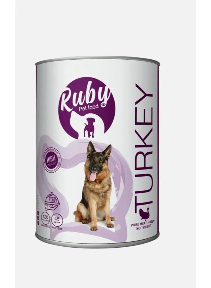 Ruby With Turkey Dog Wet Food 400g Bundle - Image 2