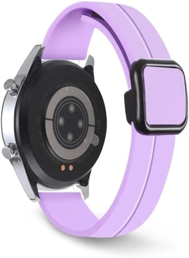 Next Next store 22mm Square Magnetic Buckle Silicone Watch Band Compatible with Samsung Galaxy Watch 3 45mm / Gear S3 / Huawei GT3 46mm / GT4 / GT4 Pro/Magic 2 46mm / Amazfit / GTR3