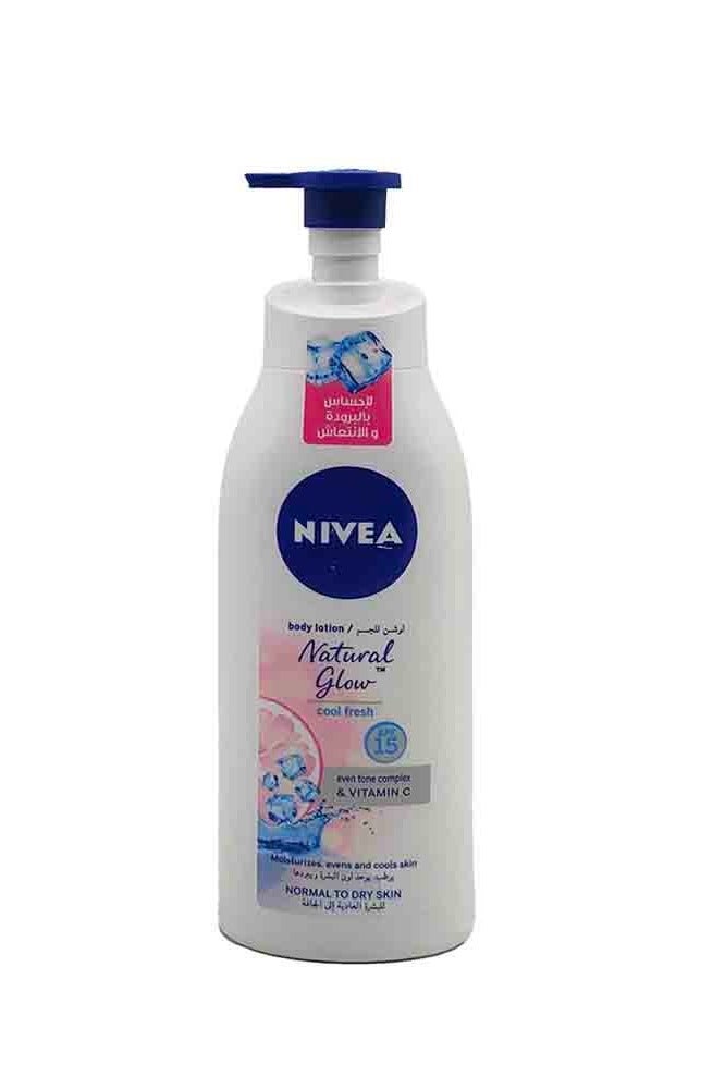 NIVEA NATURAL GLOW COOL FRESH BODY LOTION 2*400 ML   (pack of 2) - Image 3
