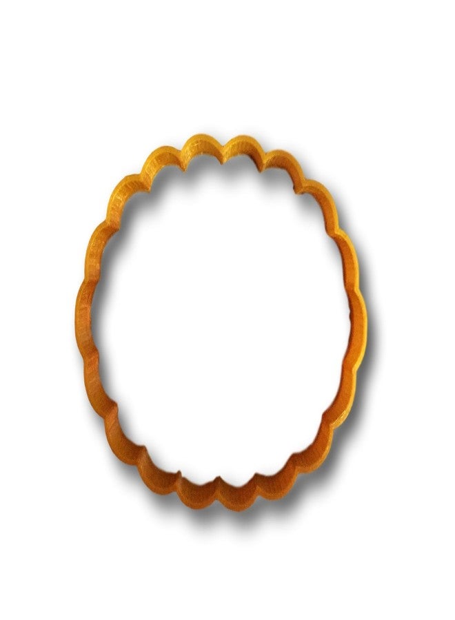 Cookie Cutz قطاعة بسكويت بيضاوية الشكل ذات حواف مزخرفة (5 بوصات) - Image 1