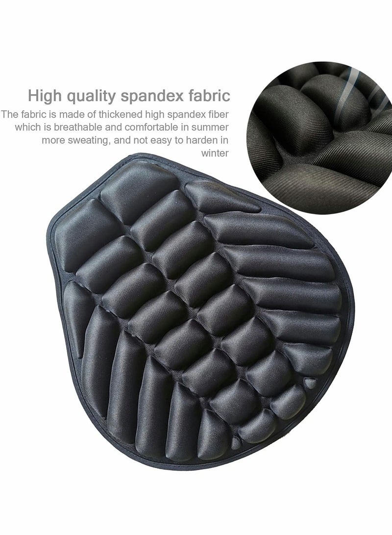 SYOSI Motorcycle Gel Seat Pad, Motorcycle Seat Cushion, Pressure Relief Seat Pad Protector for Cruiser Touring Saddles  - Image 4