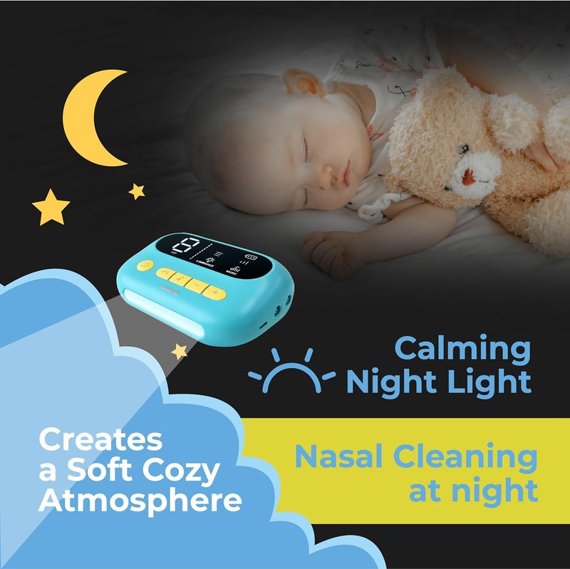 Watolt مُصَفِّي الأنف HappyNose مع شفط أقوى 3 مرات للأطفال والرضع والكبار جهاز مَكْنَسَة المخاط القابلة لإعادة الشحن - Image 3