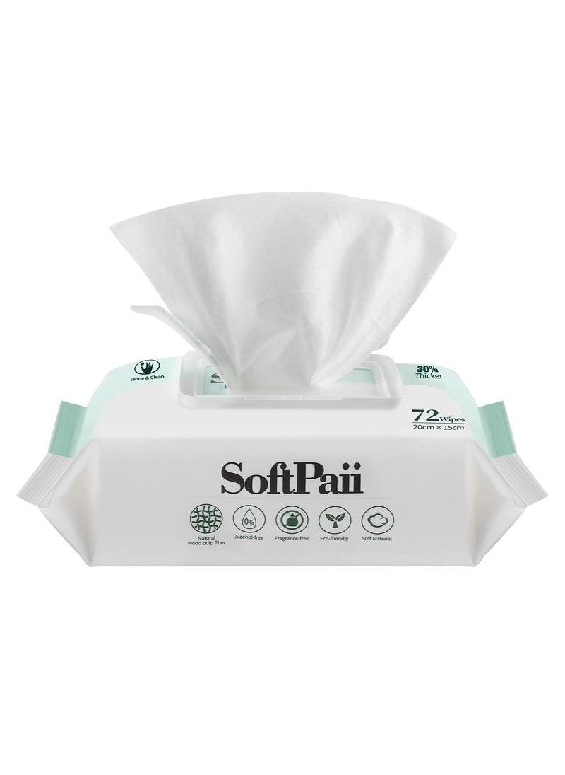 30% thicker Baby Wipes,72s x 6 Packs(432 wipes),Pure Water Wipes for Baby,Multi Purpose Cleaning Baby Wet Wipes for Sensitive Skin - pzsku/ZB805D3676470451738F3Z/45/_/1722481752/678e01ea-c223-45da-85b2-5a532a9d833a