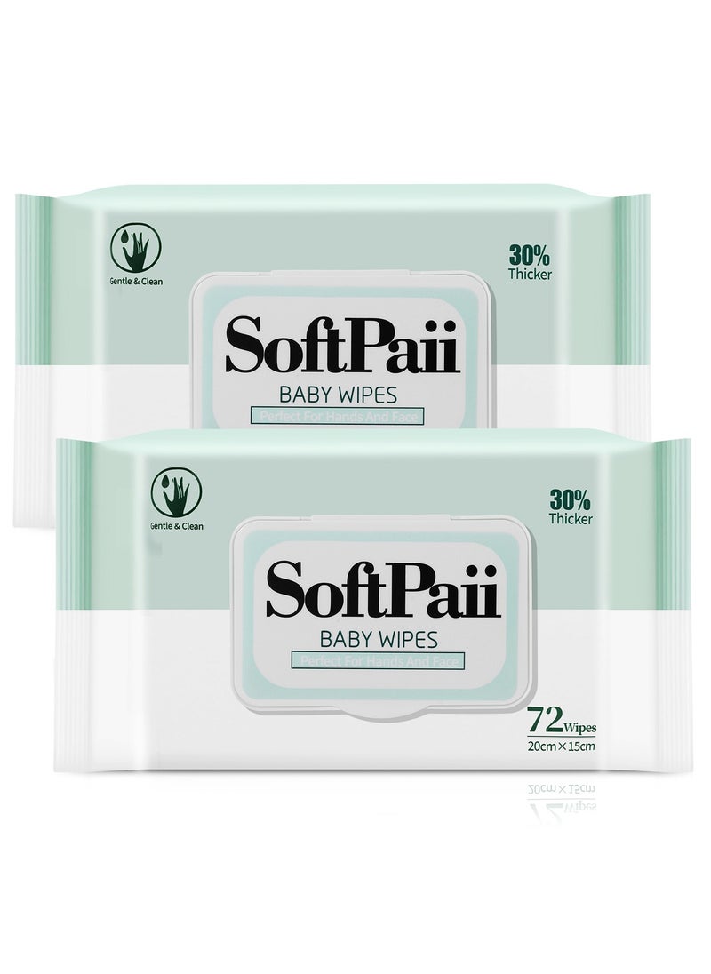 30% thicker Baby Wipes,72s x 6 Packs(432 wipes),Pure Water Wipes for Baby,Multi Purpose Cleaning Baby Wet Wipes for Sensitive Skin - pzsku/ZB805D3676470451738F3Z/45/_/1722481773/5e939420-e84c-4bee-b96a-40b4463041a3