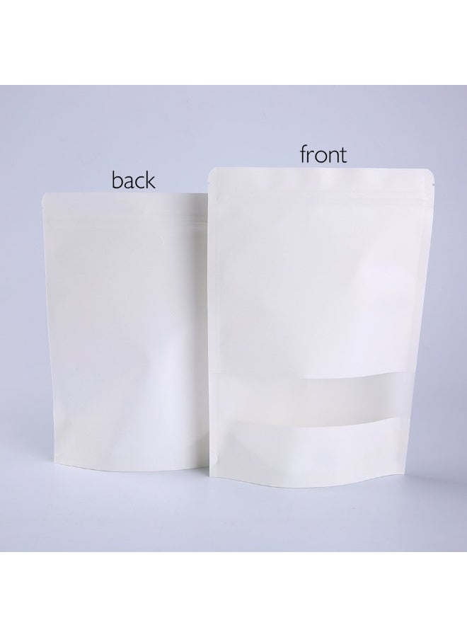 DCGPAC, White, with window, Zip Lock, Stand up, Pouches Resealable, Smell-Proof Pouches, Perfect for Food & Product Packaging 10Pcs/Pack (6in x 9in) (250-400g) - Image 5