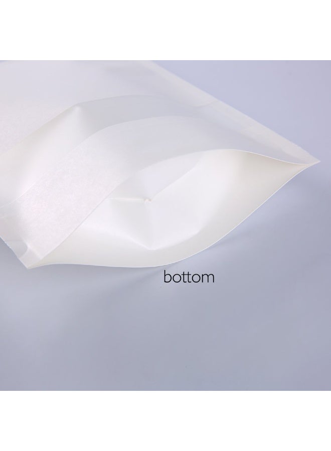 DCGPAC, White, with window, Zip Lock, Stand up, Pouches Resealable, Smell-Proof Pouches, Perfect for Food & Product Packaging 10Pcs/Pack (6in x 9in) (250-400g) - Image 4