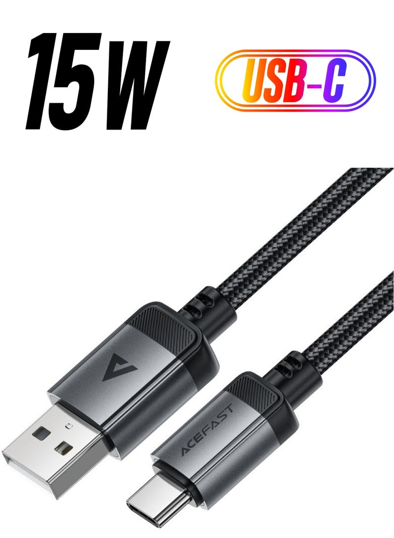 ACEFAST C20-04 USB-A to USB-C charging data cable. - Image 1