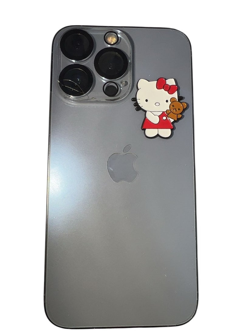 Lulu Kitty 3D Metal Sticker (1pc) – Symbol of Cuteness, Joy, and Playful Charm - Image 1