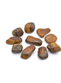 Murty99 Genuine Drum Natural Tiger Eye Rock Piece 1st quality 002  - Image 1
