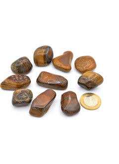 Murty99 Genuine Drum Natural Tiger Eye Rock Piece 1st quality 002  - Image 2