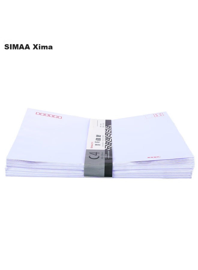 Simaa [Lowest Price Online] Simaa No. 9 White A4 Large Envelope, 40 Sheets/Pack File Folder, Standard Postal Envelope 324*229Mm, Salary Envelope Invoice Folder, 6545 - Image 4
