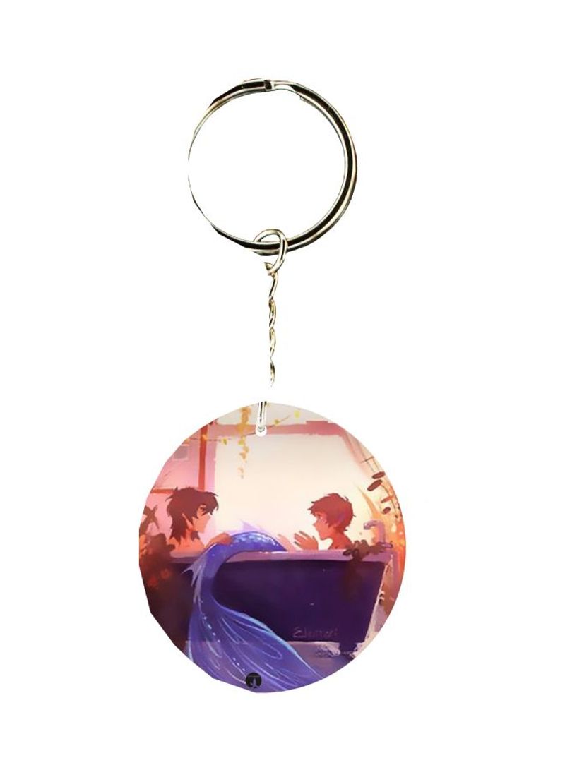 Anime Printed Double-Sided Keychain
