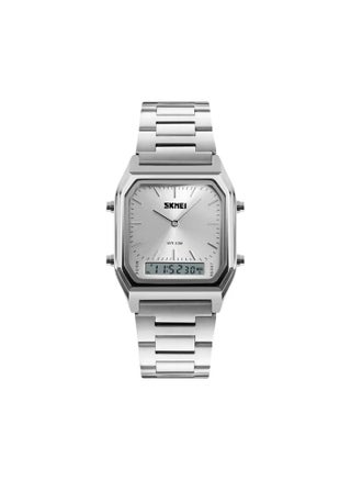 SKMEI 1220 Stainless Steel Silver Wrist Watches Square Face Classic Analog Digital Watch - pzsku/ZB8063FC0F81D31BADF26Z/45/_/1735385401/830ad202-beed-4e03-988e-6a0d32d757df