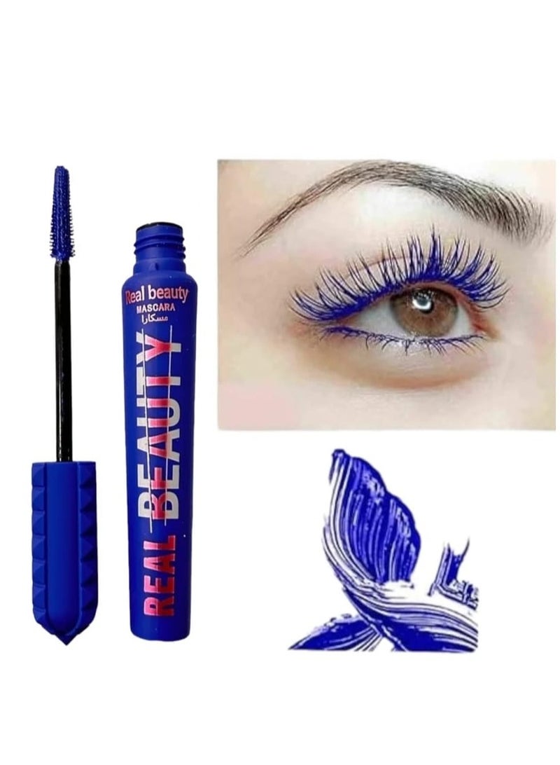 ريال بيوتي مسكرة تطويل وتكثيف الرموش لون ازرق - Image 2