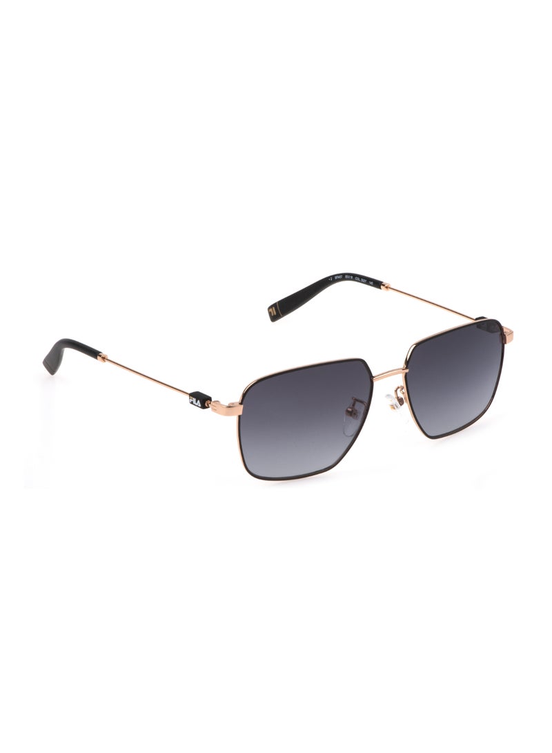 FILA Unisex Square Shape  Stainless steel Sunglasses SFI457 55302Y - Lens Size: 55 Mm - Sh.Rose Gold+Matt Black 302Y - Image 2