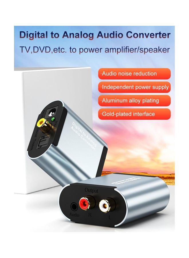 NIBEMINENT Digital to Analog Audio Converter Grey/Black  - Image 3