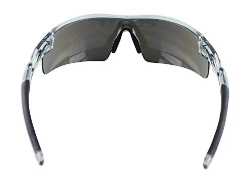 TITUS G20 All Sport Safety Glasses Shooting Eyewear Motorcycle Protection ANSI Z87+ Compliant (Grey Frame - Clear Lens - With Fitted Hard Case) - Image 3