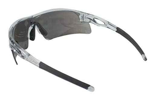 TITUS G20 All Sport Safety Glasses Shooting Eyewear Motorcycle Protection ANSI Z87+ Compliant (Grey Frame - Clear Lens - With Fitted Hard Case) - Image 5