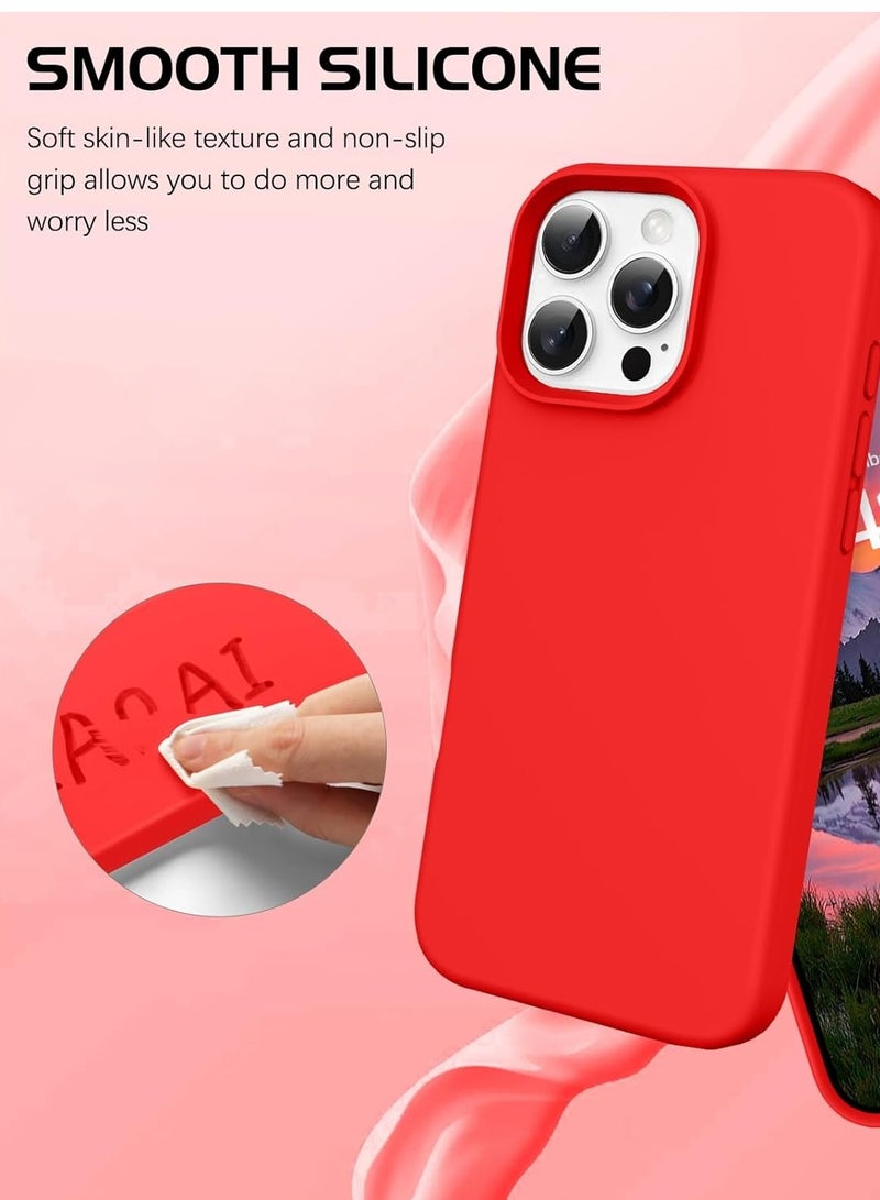 BORTONY iPhone 16 Pro Case Silicone Case Cover Durable and Anti Scratch Shockproof iPhone 16 Pro Cover 6.3 inch - Image 3