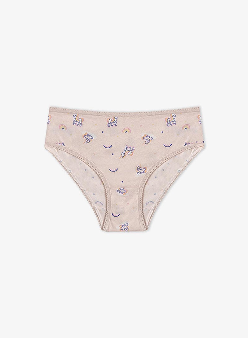 Penti Girl's Cotton Everyday Unicorn Dream 5-pack Brief - Mix - Image 5