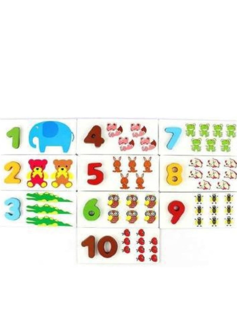 Generic - Al-Safwa 3D English Numbers Game with Educational Cards, (Multi-Colour) - Image 1