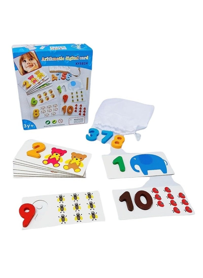 Generic - Al-Safwa 3D English Numbers Game with Educational Cards, (Multi-Colour) - Image 1