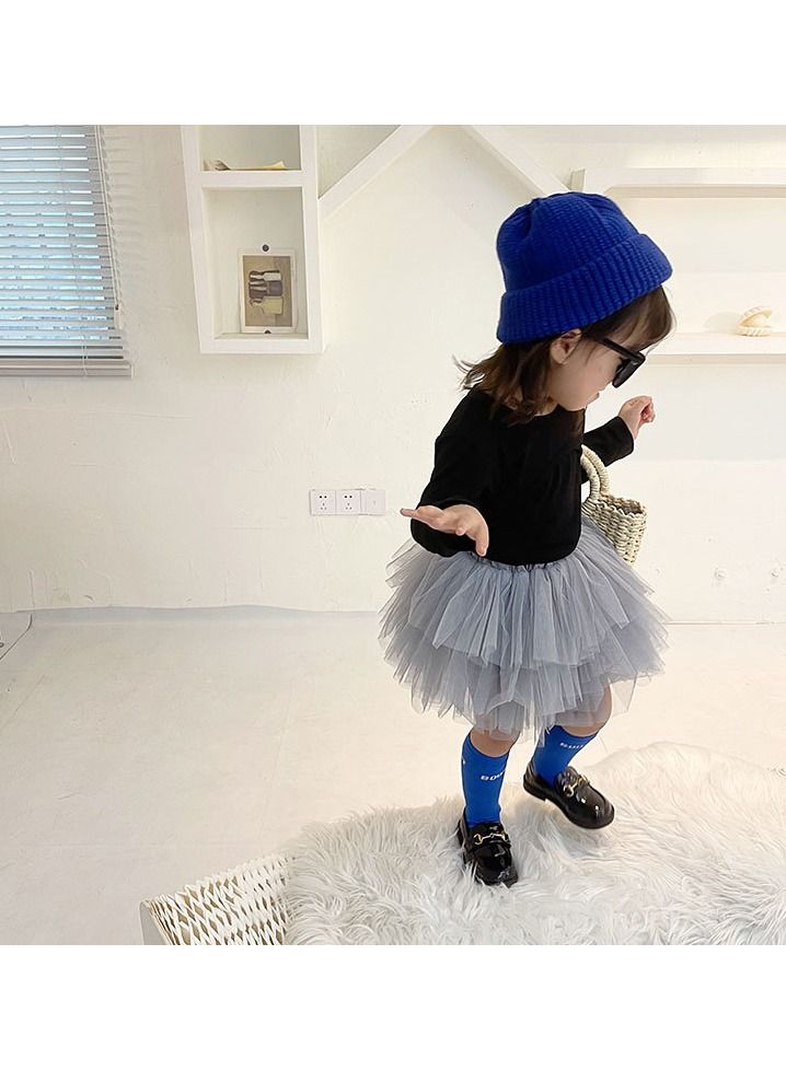 DUNISO 6 Layers Girl's Layered Tutu Skirt Tulle Princess A-Line Mini Skirt Princess Dresses Dance Wear Clothes for Little Girl 110cm - Image 3