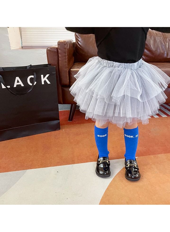 DUNISO 6 Layers Girl's Layered Tutu Skirt Tulle Princess A-Line Mini Skirt Princess Dresses Dance Wear Clothes for Little Girl 110cm - Image 4