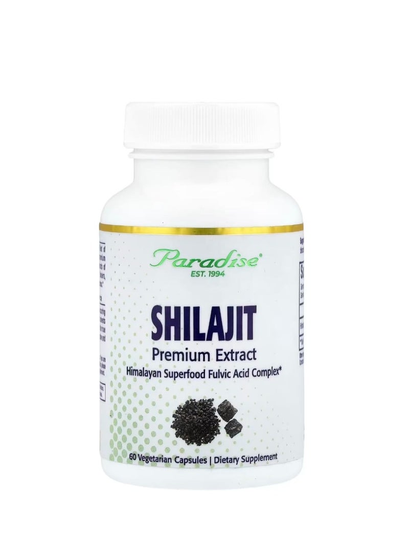 بارادايس مستخلص شيلاجيت 250 ملجم 60 كبسولة نباتية - Image 1