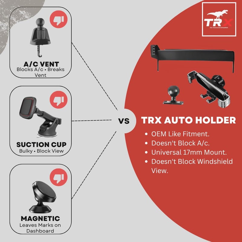  تي ار اكس اوتو حامل هاتف سيارة TRX AUTO لسيارة هافال H9 موديلات 2024 و2025 | قاعدة تثبيت لشاشة الوسائط المتعددة | ملحقات مناسبة لشاشة هافال H9 مقاس 14.6 بوصة - Image 3