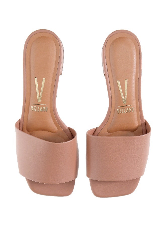 Vizzano Ladies Low Heel Sandals Beige | Made In Brazil - Image 1