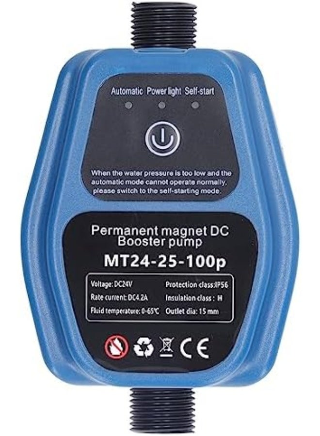 Water Pressure Booster Pump, 100W 24V Automatic Intelligent Sensing Domestic Water Booster Pump, 25L/min, Water Heater Booster Pump for Kitchen Faucet, Shower Hot Water - Image 1