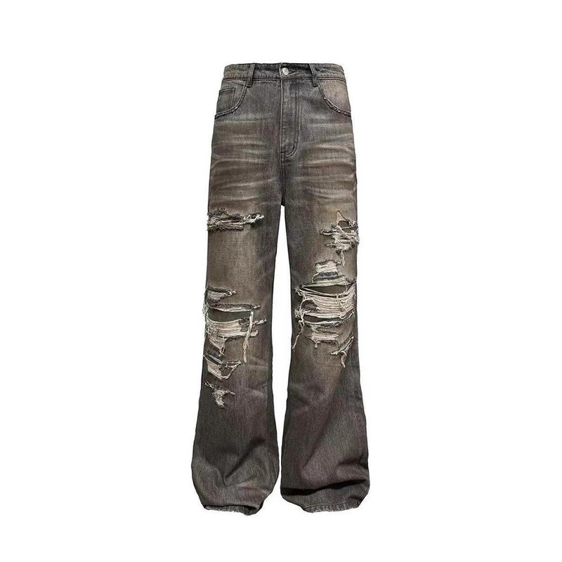 Unisex Classic Denim Jeans Loose Fit Daily Outdoor Wear - Image 2