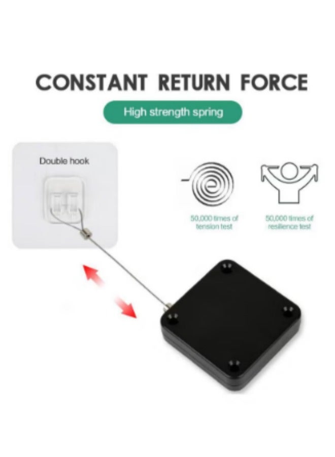 Non-perforated Automatic Sensing Door Closer Multifunctional Automatic Door Closer Automatic Door Closer For Household And Commercial Use With Pull Cord Type Door Closer - Image 3