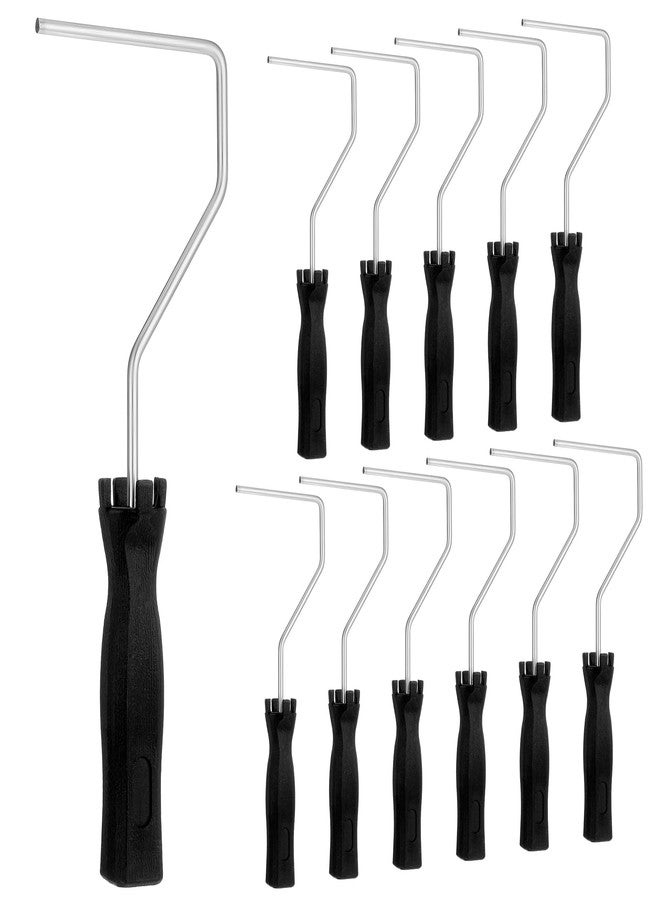 Tobeelec 12 Pcs 4 Inch Mini Roller, 12 Inch Frame Paint Roller Fiberglass Roller Tool Painting Roller Frame Roller Paint Brush Painting Supplies for Wall House Homes - Image 1