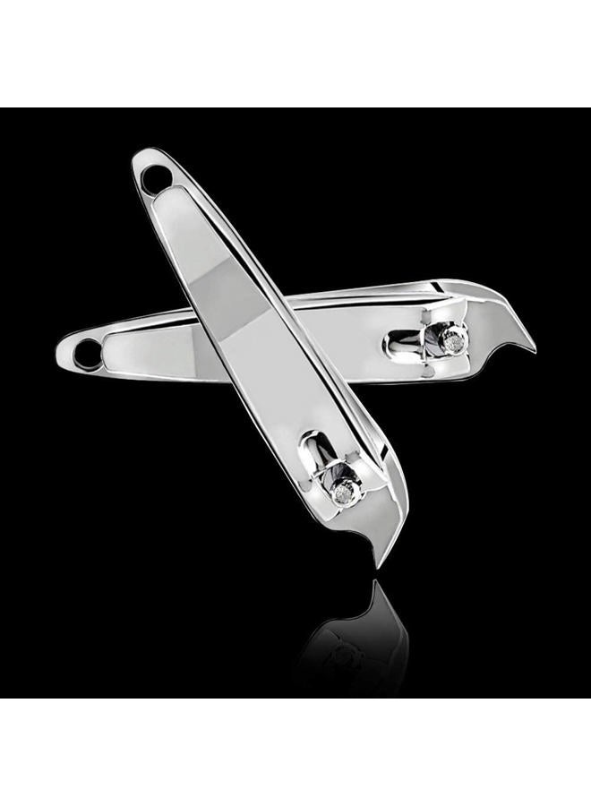 DNHCLL 2 PCS Metal Slanted Edge Nail Cutting Clippers Pedicure Manicure Tool Slanted Tip Cuticle Nail Clipper Cutter Nail Clipper Cutter Pedicure Manicure Tool - Image 5