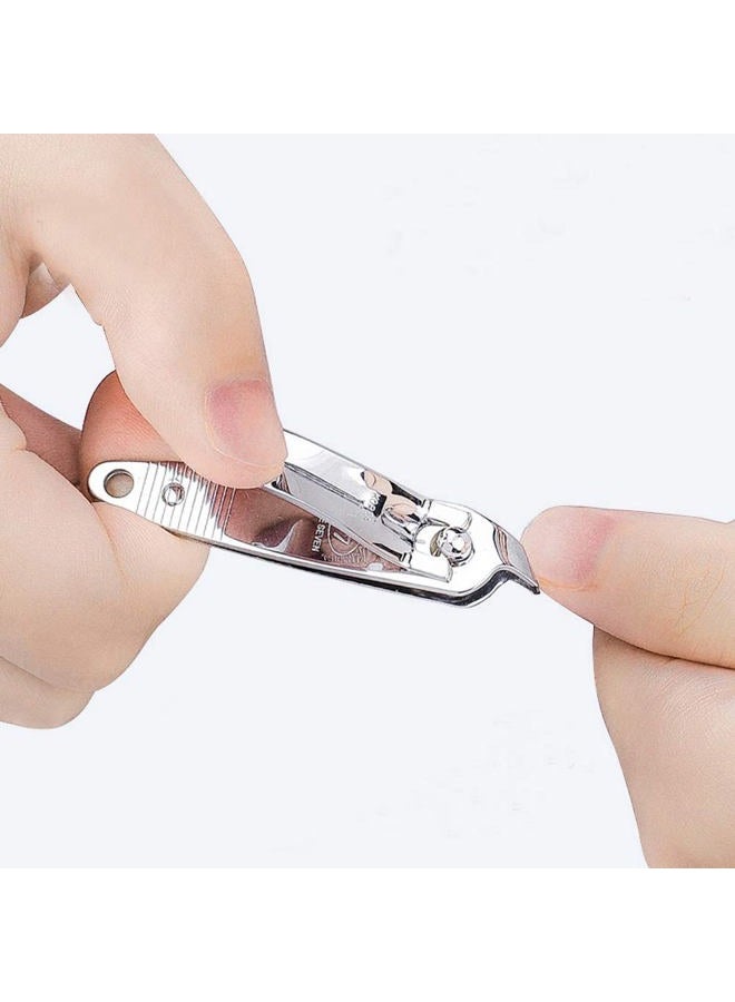DNHCLL 2 PCS Metal Slanted Edge Nail Cutting Clippers Pedicure Manicure Tool Slanted Tip Cuticle Nail Clipper Cutter Nail Clipper Cutter Pedicure Manicure Tool - Image 4