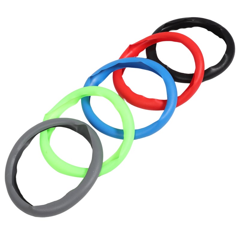 5pcs Universal Silicone Steering Wheel Replacement Car Interior Decoration - Image 1