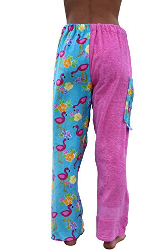 Paradise Towelwear Towel Pants for Swimmers – Cotton Terry Towel Pants – Beach Coverup – Resort Wear – Swim wear Pink - Image 3