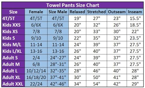 Paradise Towelwear Towel Pants for Swimmers – Cotton Terry Towel Pants – Beach Coverup – Resort Wear – Swim wear Pink - Image 2