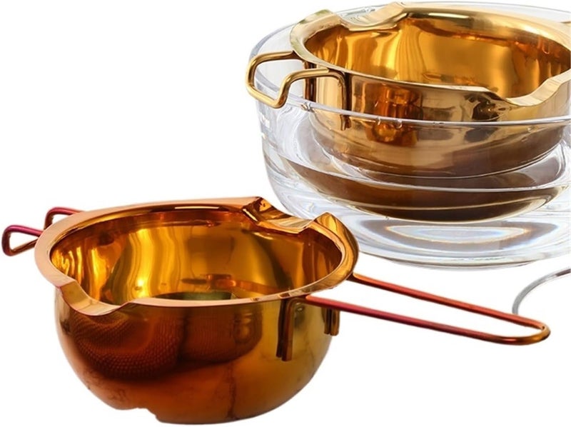 Stainless Steel Double Boiler Pot Melting Bowl 400ML Stainless Steel Chocolate Melting Bowl Butter Heating Pan Milk Boiler DIY Kitchen Utensil(Color 4) - Image 4