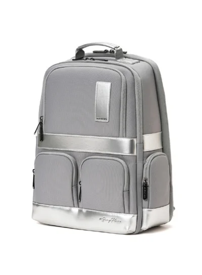 Mokobara The Terra Work Backpack 25 Litre Premium Nylon 16" Unisex Laptop Backpack (Reflection Day), Silver