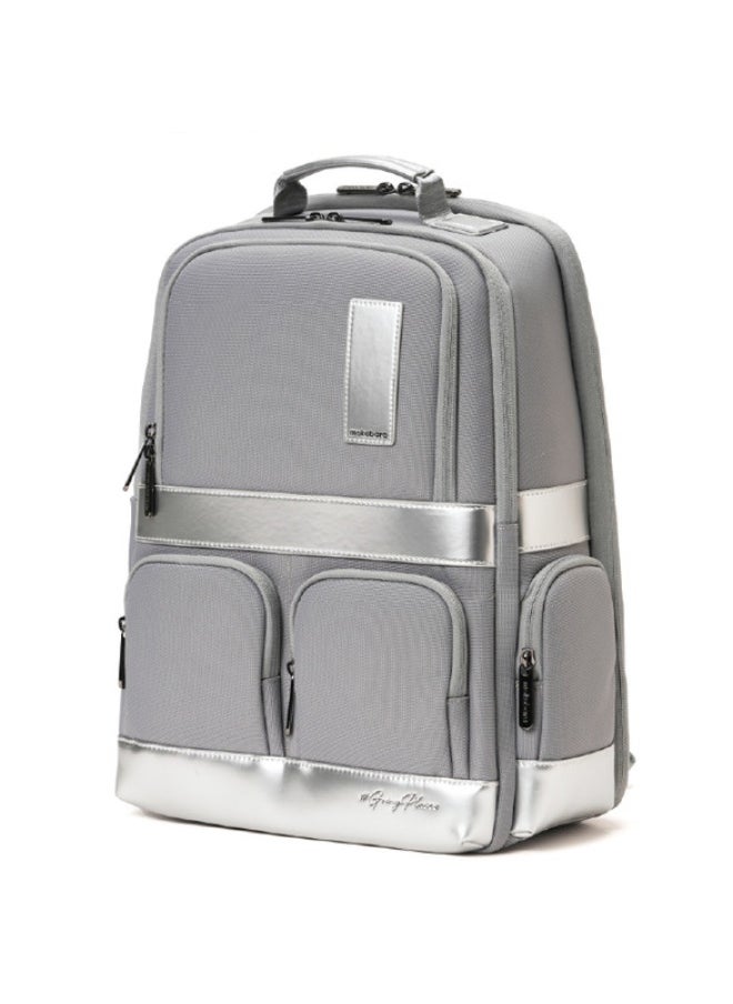 Mokobara MOKOBARA The Terra Work Backpack 25 Litre Premium Nylon 16" Unisex Laptop Backpack (Reflection Day), Silver  - Image 1