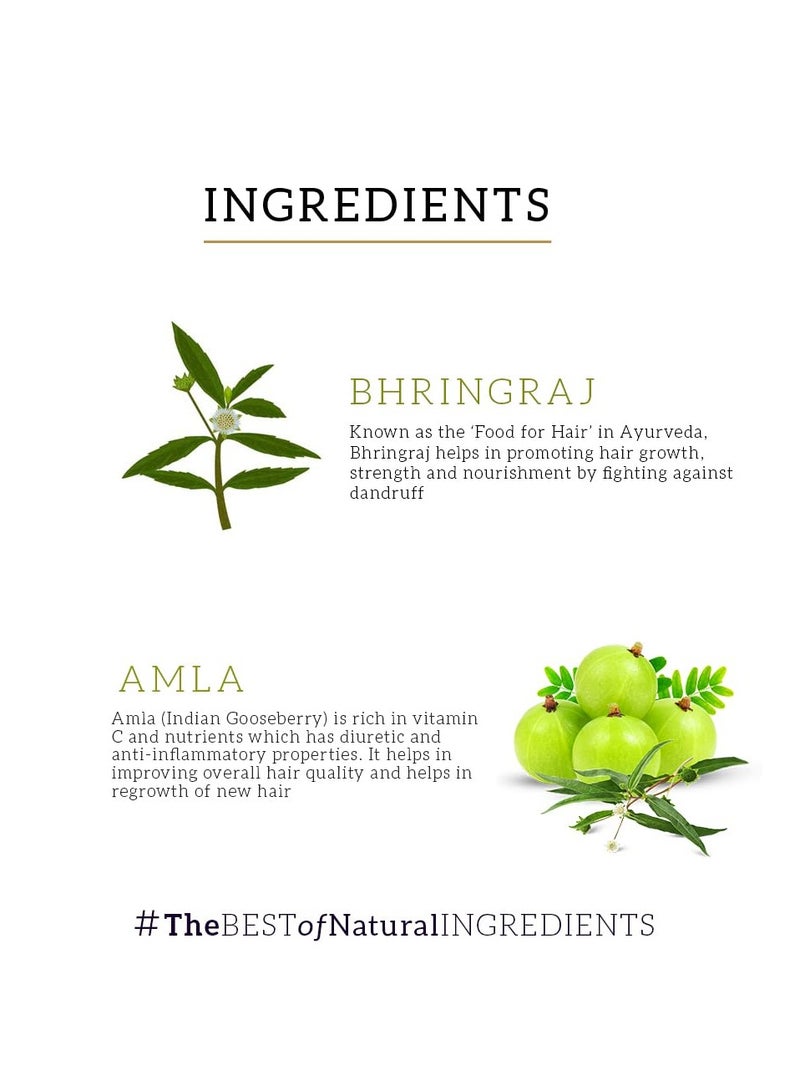 KHADI NATURAL Amla and Bhringraj Hair Conditioner Frizz Free Hair Improves Texture Control Hair Fall POWERED BOTANICS 310ml - Image 3