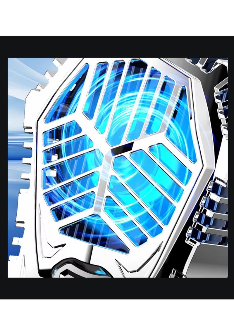 DIGI CORE AL07 Mobile Phone Cooling Fan Dual Gears Two Speed Modes Game Phone Cooler Silent Radiator LED Lights Adjustable Portable Heat Sink Semiconductor USB Phone Radiator For All Smartphones Radiator Cooler  - Image 3