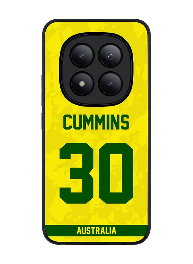 For Xiaomi Redmi Note 15 Pro+ / Poco M8 Pro Case,Slim fit Camera Protection, Shockproof Thin Phone cover  - Australia Pat Cummins, Jersey No 30