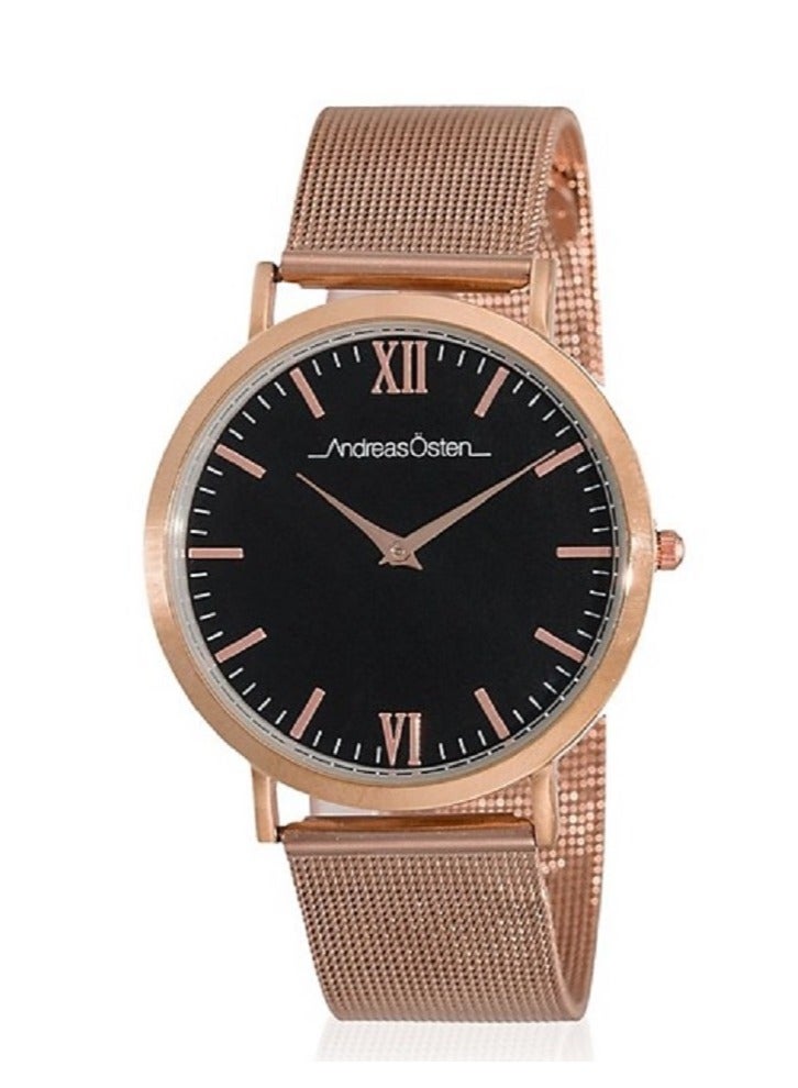 Andreas Osten Andreas Osten Ladies Analog Watch with Rose Gold Mesh Strap , AO-205 