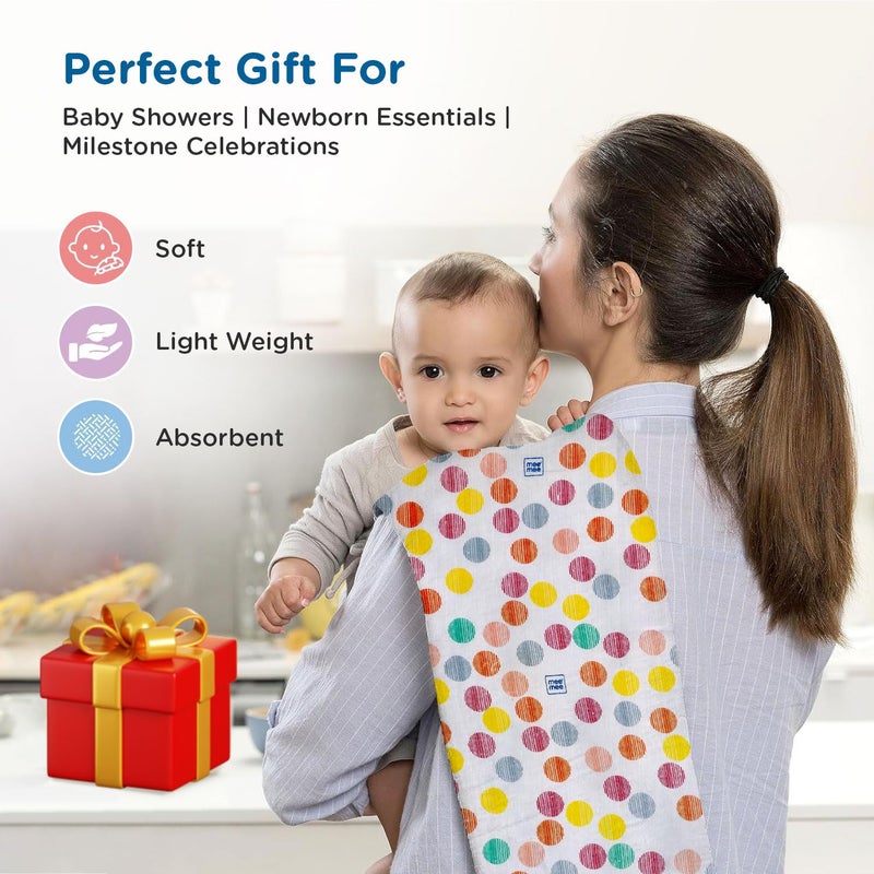 mee mee Mee Mee 100 Soft Cotton Hooded Baby Wrapper Cum Warmer Blanket with Hood for New Born Baby 0 to 6 Months Multicolour - Image 4
