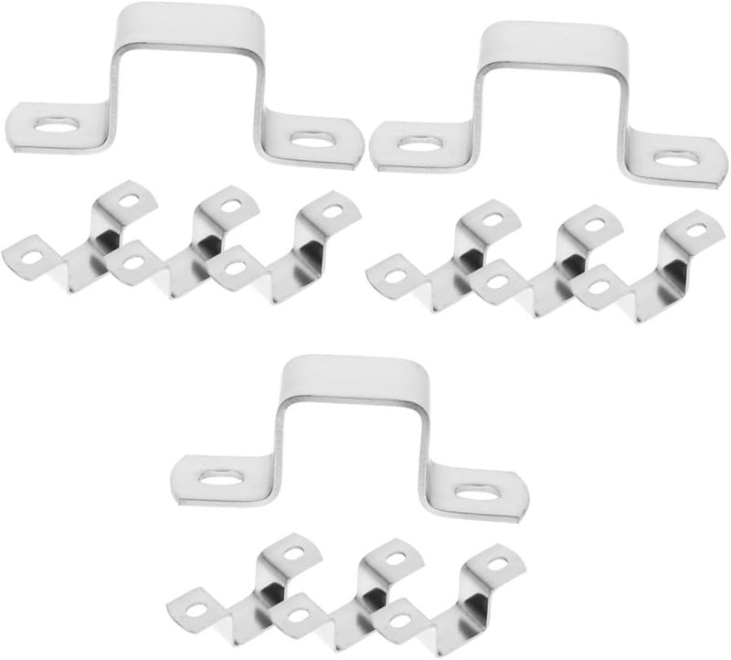 3 Pack U Shaped Bracket Clamps For Easy Installation Of Water Pipes Railings Indoor Outdoor Use - Image 2